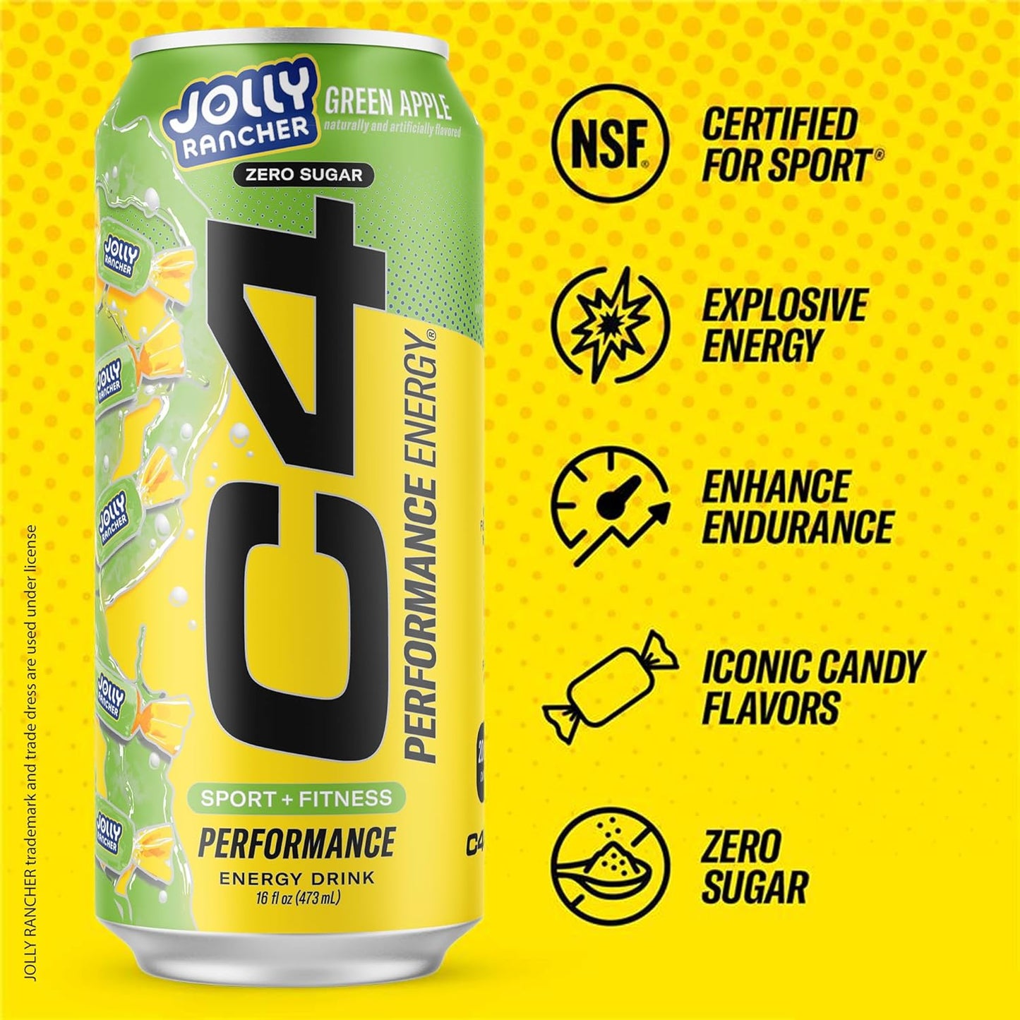 Cellucor C4 Energy Drink | Green Apple Flavor | 200 mg Caffeine | 16 fl oz (12 bottles)